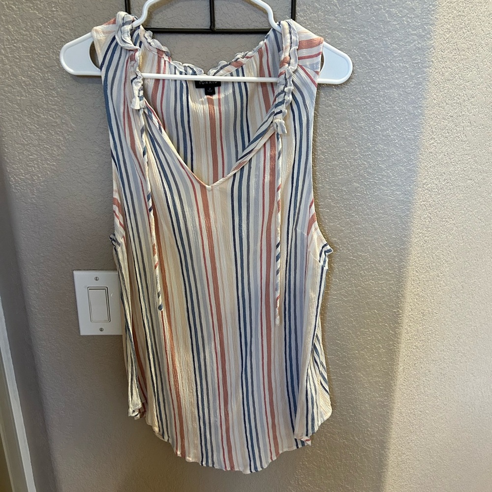 Torrid Multicolor Striped Tank Top